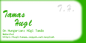 tamas hugl business card